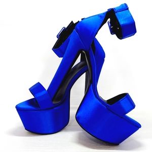 NWOT Royal Blue Stiletto Pump Sz. 6-6.5